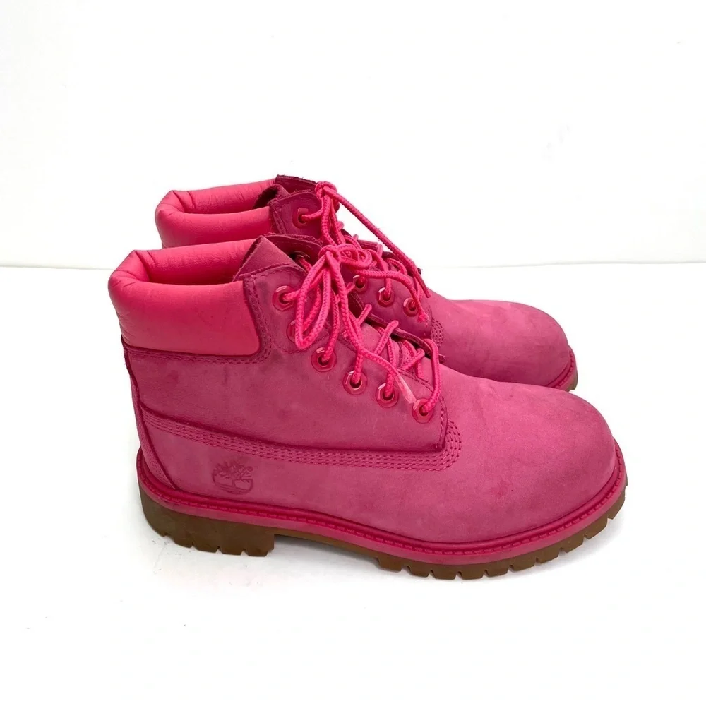TIMBERLAND 6 inch Premium Waterproof Primalor 200-Gram Lace Up Boot in Pink